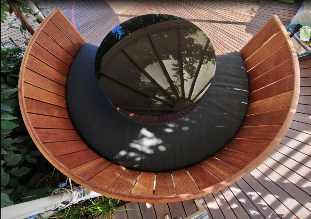 #2 CUSTOM MADE ROUNDED AND CURVED SEAT CUSHIONS